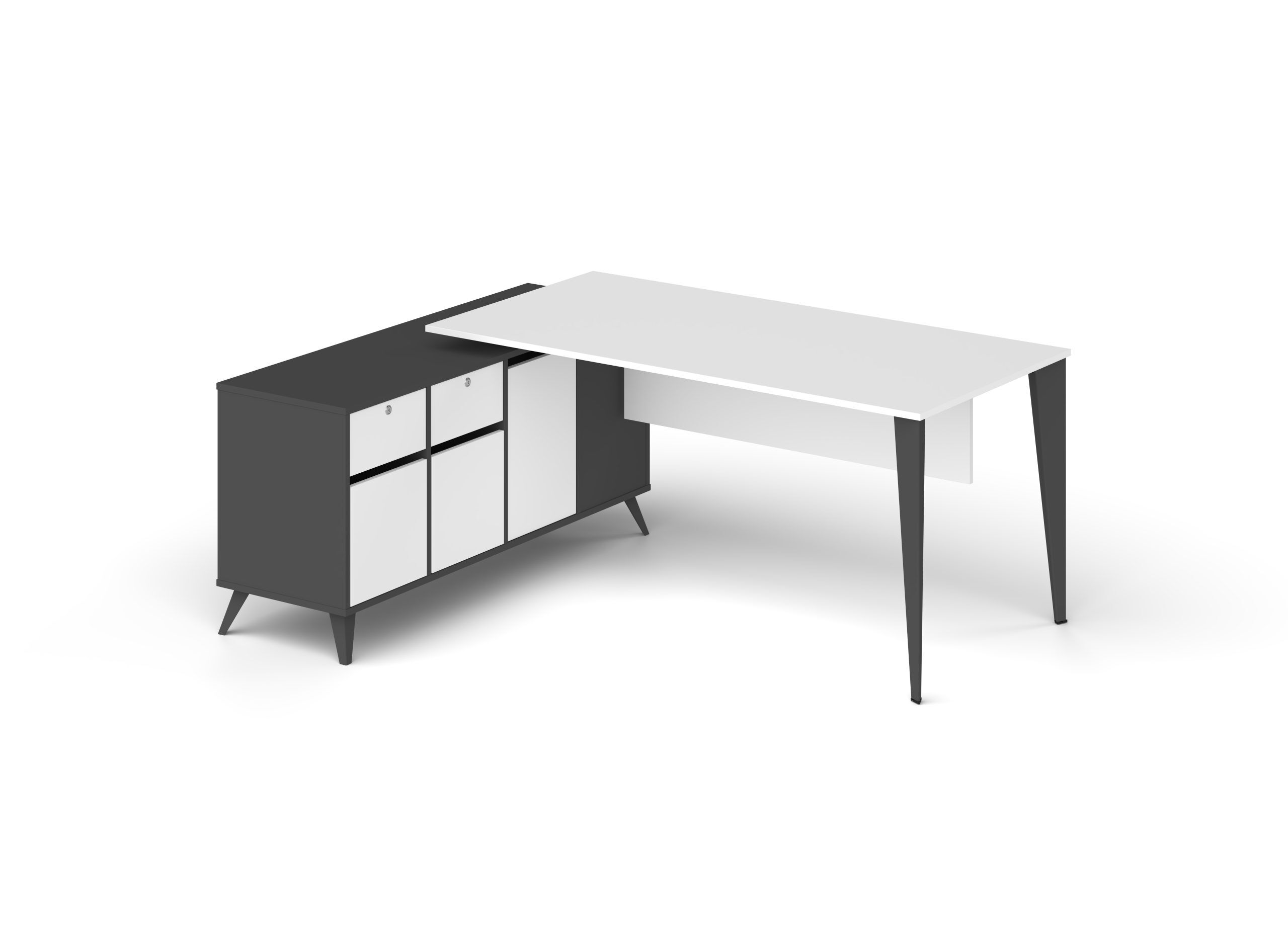 exen-personel-masa Exen etajerli personel masası - Görsel 1